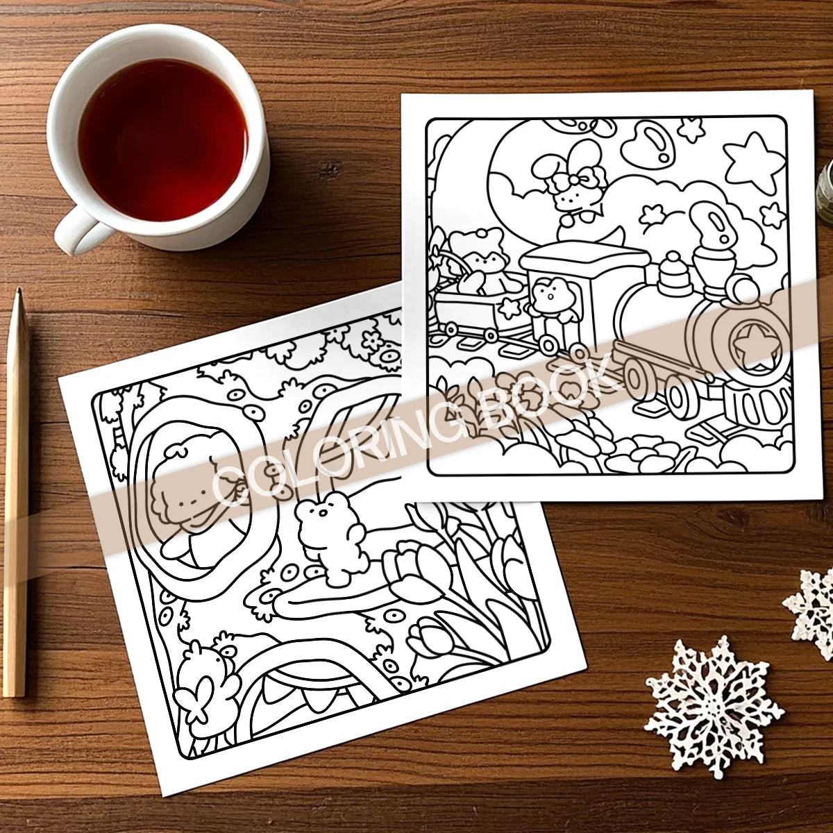 Livre de Coloriage Cosy - Little Friends