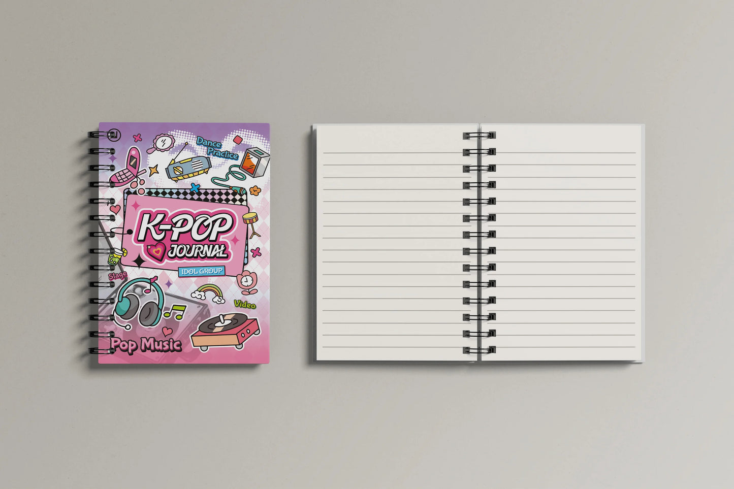 Cahier à Spirale Inspiration K-Pop
