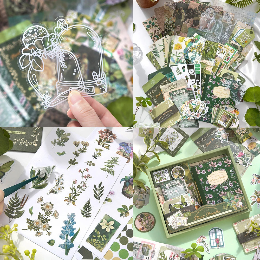 Kit Scrapbooking Botanique Vintage