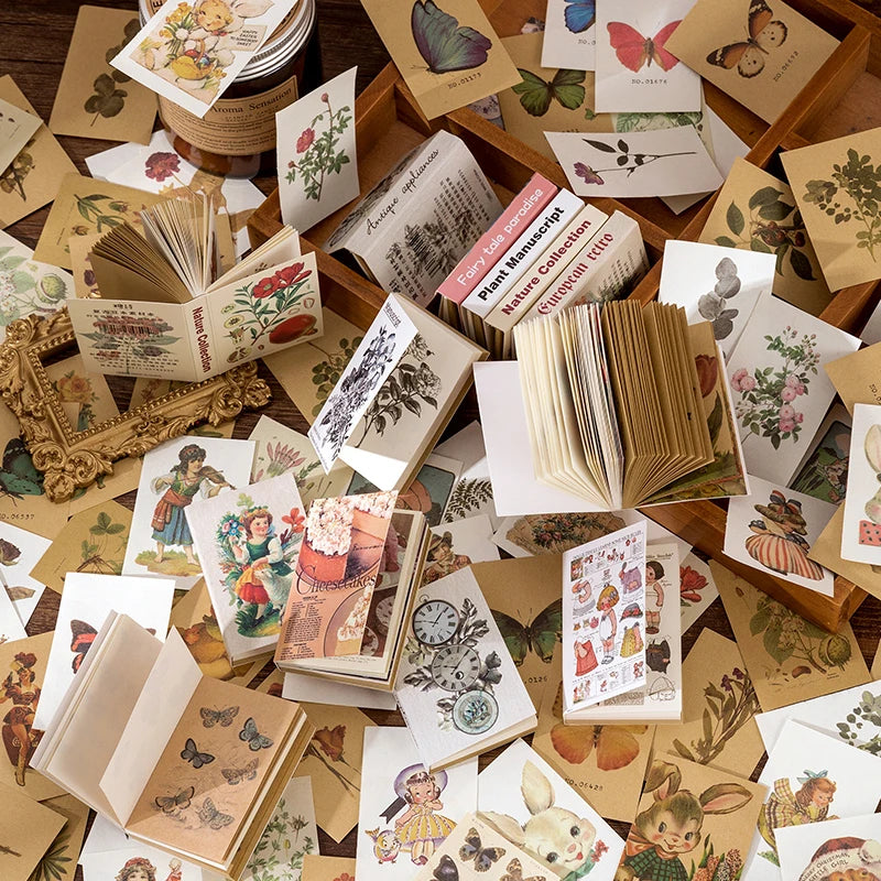 Papiers Scrapbooking Conte Féérique, Papillons & Plantes | 80 Pièces