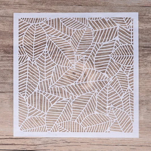 Pochoir Fleurs & Feuilles – Création DIY | 13 cm