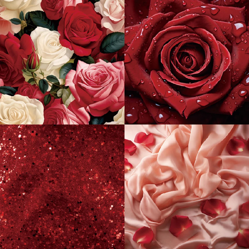 Papiers Scrapbooking Love – Motifs Amour | 24 Feuille