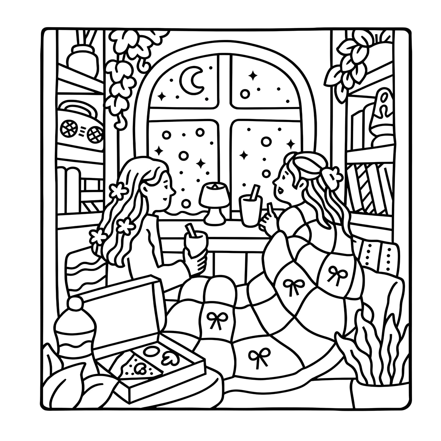Livre de Coloriage Cosy – Cozy Girl Vibes