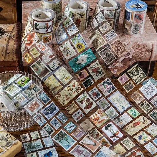 Stickers Timbres Vintage Botaniques