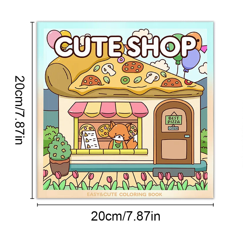 Livre de Coloriage Cosy - Cute Shop