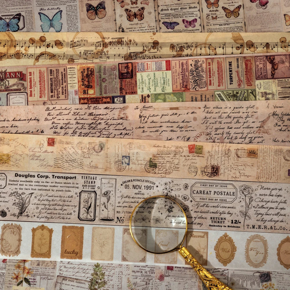 Washi Tapes Vintage | Largeurs 3 / 4 / 5 cm