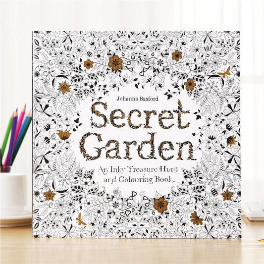 Cahier de Coloriage Secret Garden – Jardin & Feuillages | Détente Créative
