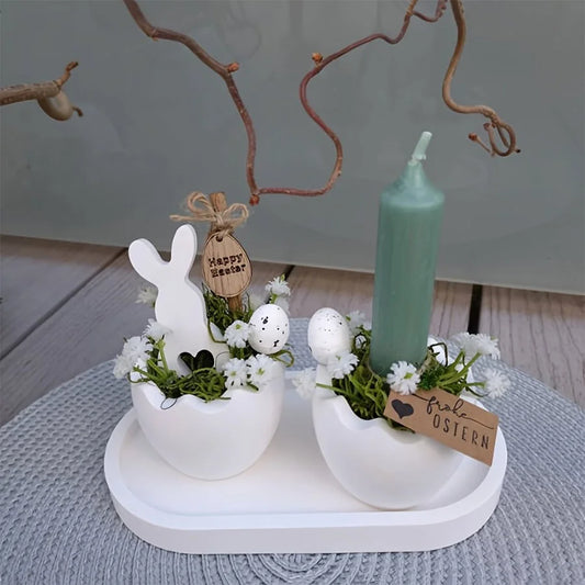 Moules Lapin Cœur & Coquille d’Œuf – Set de 2 Moules Décoratifs