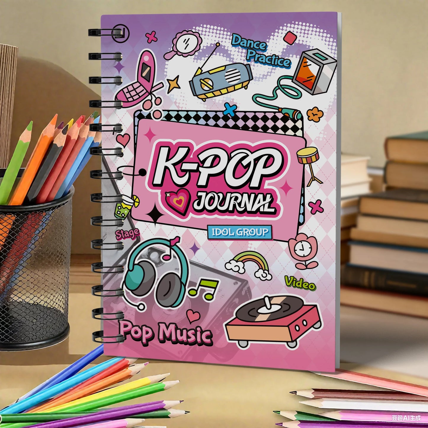 Cahier à Spirale Inspiration K-Pop