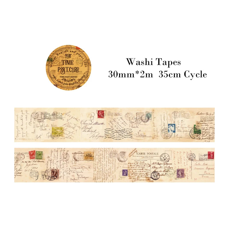 Washi Tapes Vintage | Largeurs 3 / 4 / 5 cm