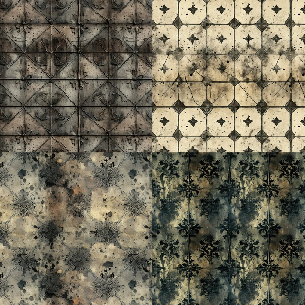 Papiers Scrapbooking Effet Papier Ancien - 24 Feuilles