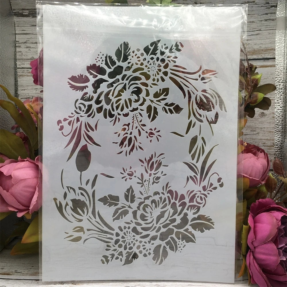 Pochoir Branches & Feuilles d’Érable | Format A4