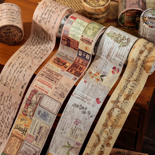 Washi Tapes Vintage | Largeurs 3 / 4 / 5 cm