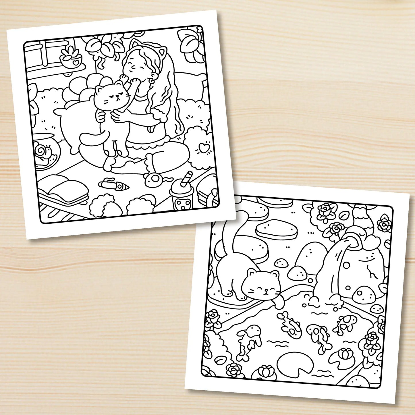 Livre de Coloriage Cosy - Cat Life
