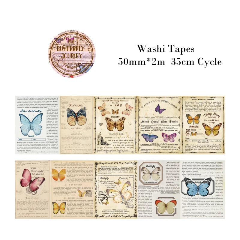 Washi Tapes Vintage | Largeurs 3 / 4 / 5 cm