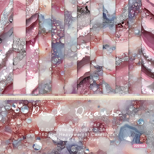 Papiers Scrapbooking Quartz Rose – K-pop | 24 Feuilles
