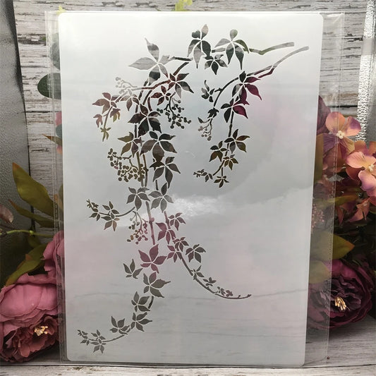 Pochoir Branches & Feuilles d’Érable | Format A4