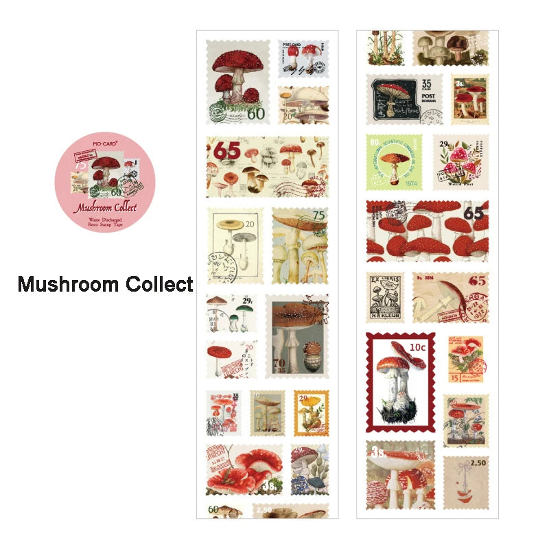 Stickers Timbres Vintage Botaniques