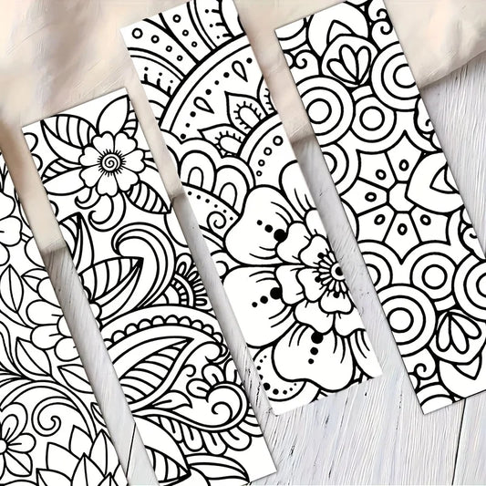 Marque-pages à Colorier Mandala & Fleurs | 32 Pièces