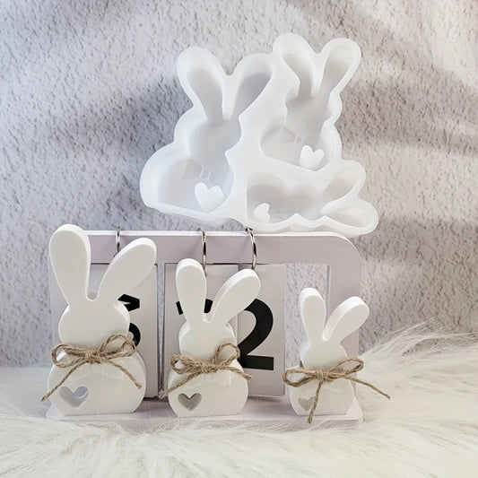 Moule Lapin 3D – Décoration Résine DIY