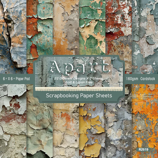 Papiers Scrapbooking Motifs Ferraille - 24 Feuilles