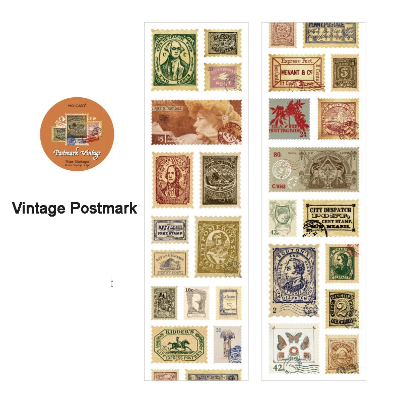 Stickers Timbres Vintage Botaniques