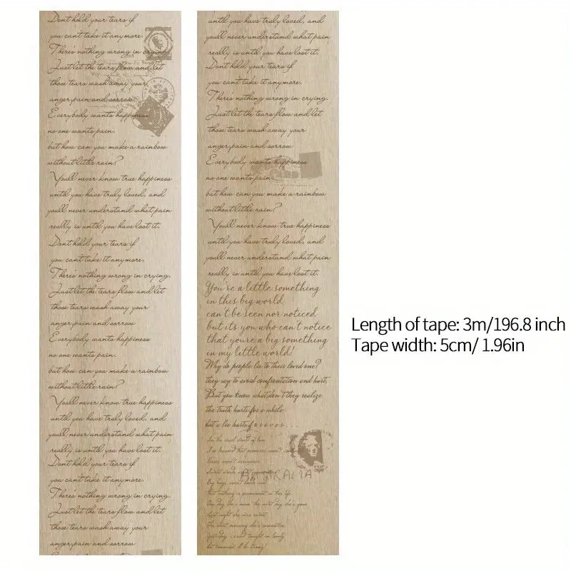 Washi Tape Vintage – Poèmes, Lettres & Botanique