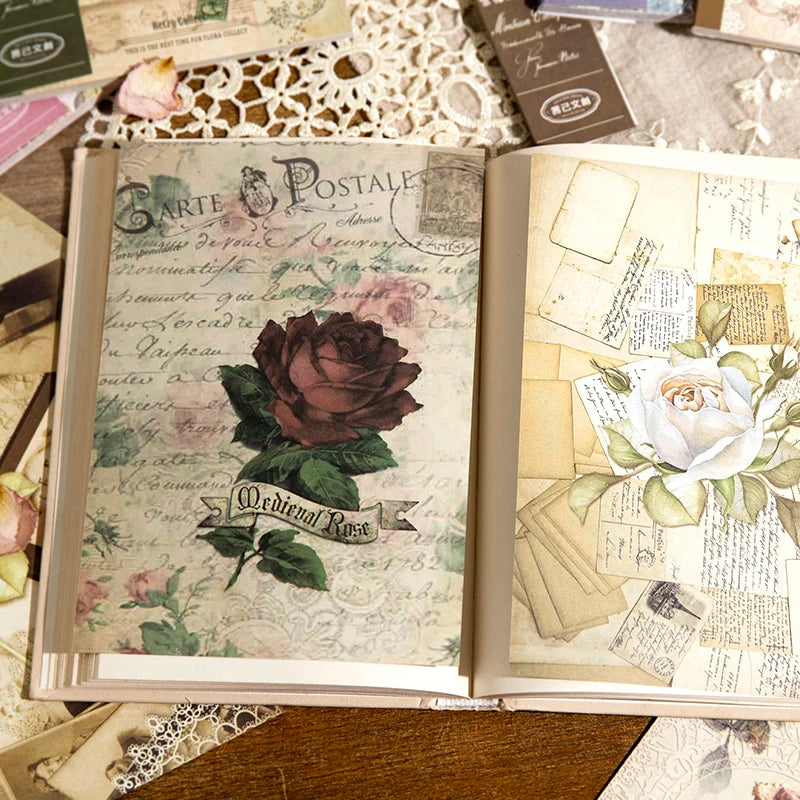 Papiers Scrapbooking Vintage Recto-Verso | 40 Feuilles