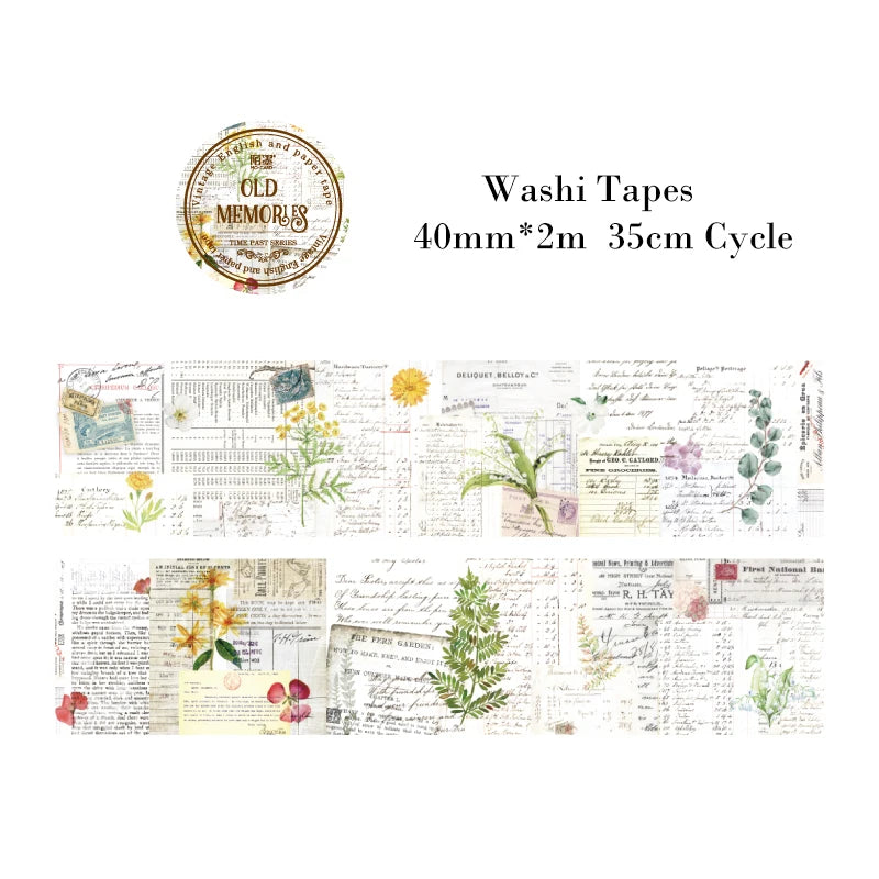 Washi Tapes Vintage | Largeurs 3 / 4 / 5 cm