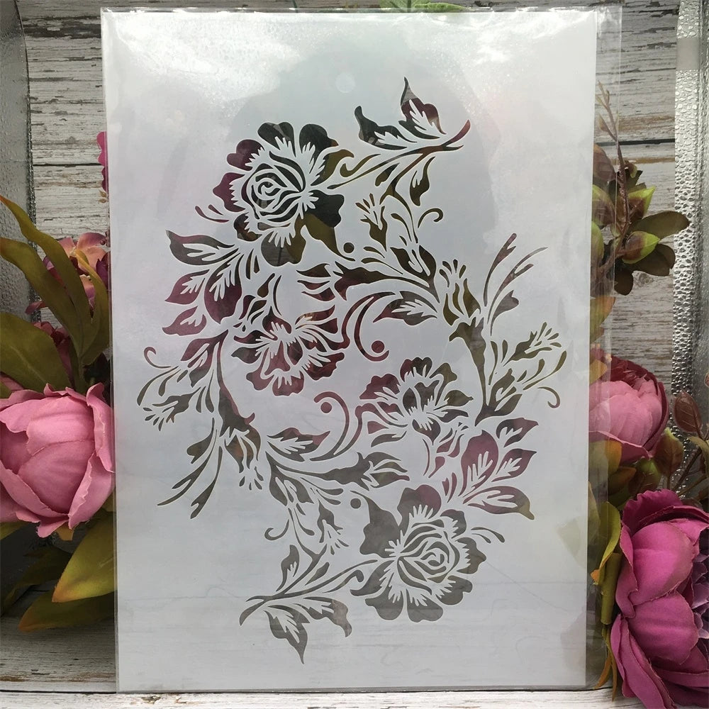 Pochoir Branches & Feuilles d’Érable | Format A4