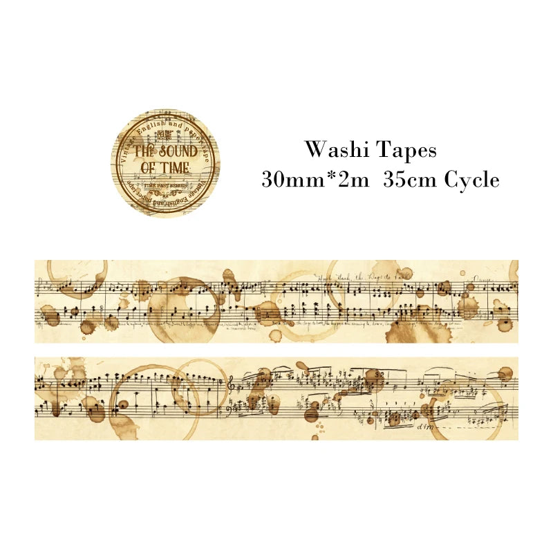 Washi Tapes Vintage | Largeurs 3 / 4 / 5 cm