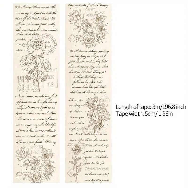 Washi Tape Vintage – Poèmes, Lettres & Botanique