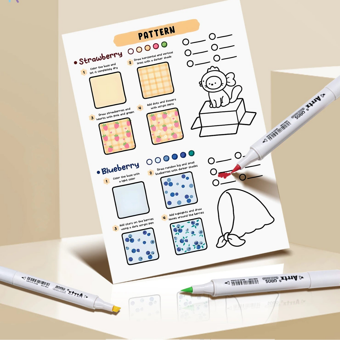 Livre de Coloriage - How to Draw Patterns