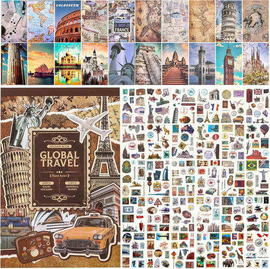 Livre de Stickers Voyage Vintage