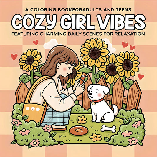 Livre de Coloriage Cosy – Cozy Girl Vibes